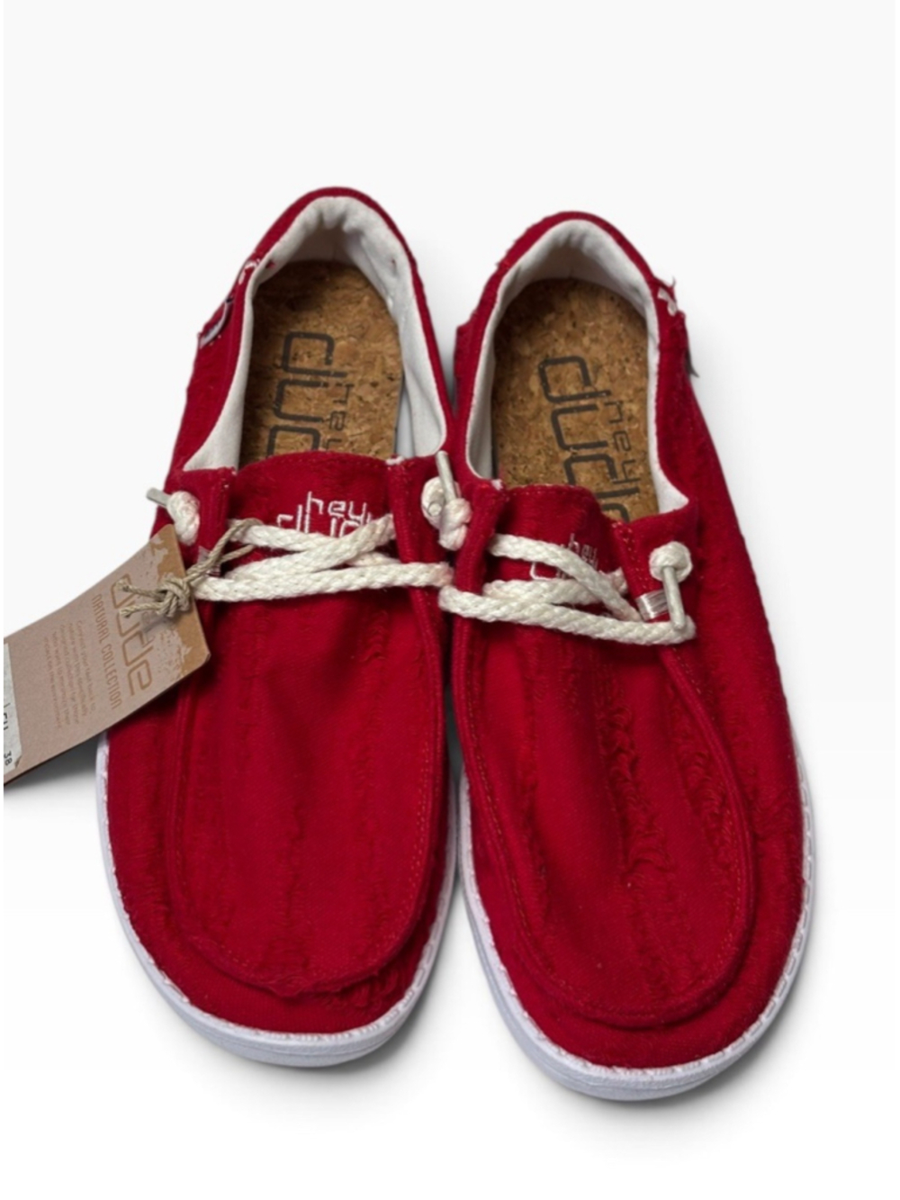 Hey Dude Wendy Red Boho Salsa Slip On Loafers Womens 7 RARE -SOLD OUT